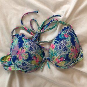 Multicolored Pushup Bathing Suit